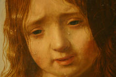 detalle de cristo con un angel de Antonello da Messina
