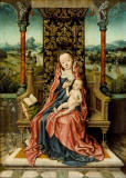 Aelbrecht_Bouts-Madonna_and_Child_Enthroned-museo-angeles