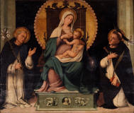 La-Virgen-del-Rosario-entre-Santo-Domingo-y-San-Pedro-Martir-primer-tercio-del-XVI-museo-prado