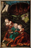 Lucas Cranach lot y sus hijas