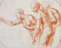 Raphael-1517-estudio-tres-gracias-logia-psique