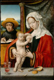 joos-van-cleve-The-Holy-Family_MET-1527-metropolitan-museum-virgen-de-la-leche