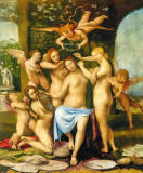 Lorenzo-Lotto-Venere-adornata-dalle-Grazie-e-da-quattro-amorini-1524-27
