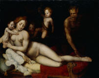 Vincent-Sellaer-Ruhende-Venus-mit-Amor-und-Satyrn