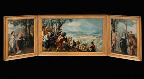 Jan van Scorel-1526-Triptych-with-The-Entry-of-Christ-into-Jerusalem-saints-Centraal-Museum-Utrecht