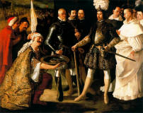 Zurbaran-1629-La_rendicion_de_Sevilla-coleccion-duque de Westminster-en-ecleston