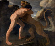 zurbaran-1634-Hercules-lucha-con-el-leon-de-Nemea