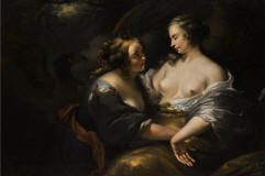 Nicolaes-Pietersz-Berchem-1727-Jupiter-disfrazado-Diana-seduciendo-ninfa-Calisto