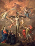 Antonio_Gonzalez_Velazquez-Crucifixion_with_St_Michael