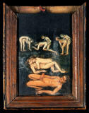 Pintura-de-una-escena-erotica-tras-un-cuadro-de higos-tomate. Summonte-1800-99-