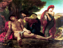 Eugene-Delacroix-St-Sebastian-with-St- Irene-and-Attendant