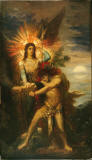 Jacob and the Angel, by Gustave Moreau