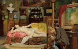 Albert Aublet atelier nude  1880