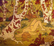 Paul-Ranson-1893-desnudo-en-el-claro-del-bosque