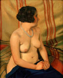 Felix_Edouard_Vallotton-1925-Femme_au_collier_bleu-Frau_mit_blauer_Halskette-