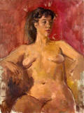 august-jonh-nude-seated-female-nude