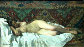 ipolit-strambu-nude-with-carpet-background-1921