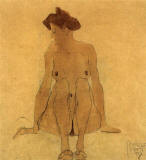 Egon Schiele nude 1908