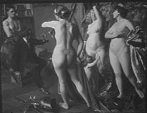 Maurice-Joron-1912-Le-Jugement-de-Paris-a-latelier-expose-au-Salon-des-Artistes-Francais-de-1912