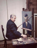 magritte en su estudio -1964
