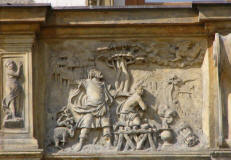 Relief-Abraham-Edelmann-palace-Olomouc-Czech-Republic