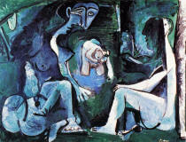 Almuerzo en la hierba. Despus de Manet, (17 de Junio) 1960, Pablo Picasso
