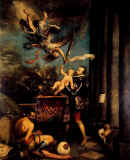 Felipe II despues de la victoria de Lepanto ofrece al cielo al principe Don Fernando_Museo del Prado.jpg (94621 bytes)