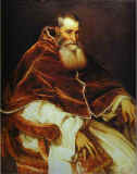 titianPortrait of Pope Paul III without a Cap_1543_Oil on canvas_Museo Nazionale di Capodimonte_Naples.JPG (25972 bytes)