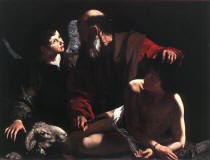Caravaggio_Sacrifice_of_Isaac-1598