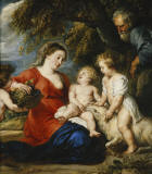 Peter_Paul_Rubens_-_The_Holy_Family_with_the_Infant_Saint_John_the_Baptist-virgen-leche