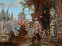 Jan_van_Kessel-II-Portrait_of_a_Family_in_a_Garden-1679-museo-del-prado