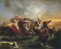 Delacroix-1832-Exercices_militaires_des_Marocains-museo-fabre-monpelier