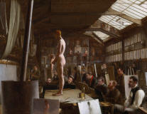 Jefferson_David_Chalfant-1891-Atelier_at_the_Academie_Julian-Paris