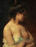 jules-alphonse-debaene-young-woman-in-a-negligee-