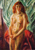 john-french-sloan-nude-red-hair-standing-1928-