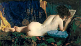 Charles-Arthur-Wheeler-1927-woman-nude-leyendo 