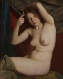 William-Mc-Gregor-Paxton-1918-NUDE-GIRL-COMBING-HER-HAIR