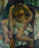 eduard-dollerschell-1930-bathing-girl