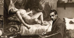 Enrique-Pertegas-pintando-Mundo-demonio-carne-1934