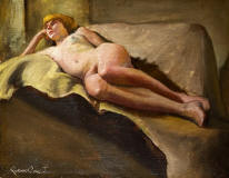 Richard-R-Clive-Reclining-Female-Nude