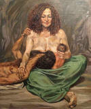 walid-ebeid-paintings-nudes-lactans