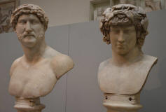 Antinoo y Adriano en el british museo