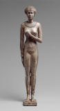 Dynasty-26-Necho-II-610-595-adc-Egyptian Silver-Statuette-of-a-Woman-Late-