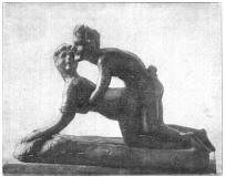 Faun-und-Nymphe-Bronzegruppe-aus-Pompeji-man-napoles